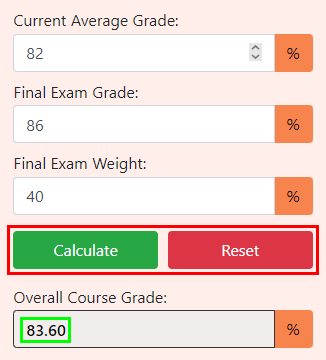 Overall Grade Calculator